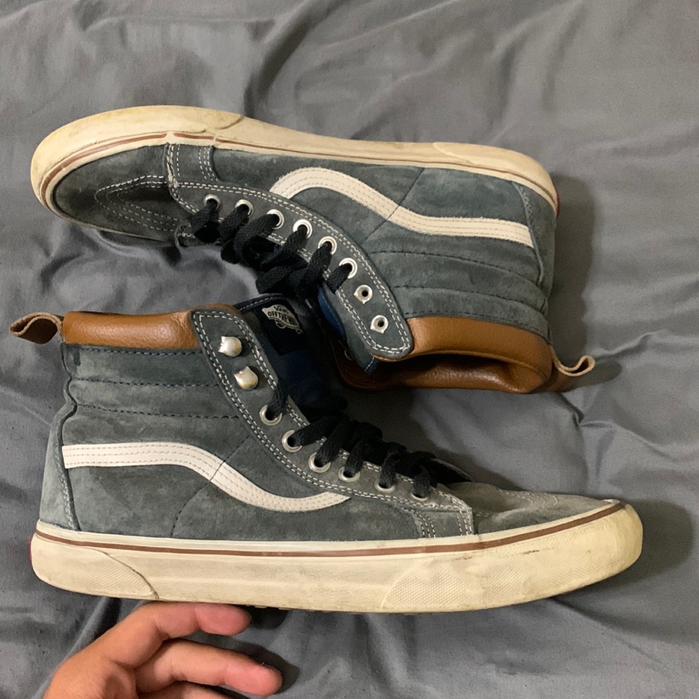 Suede Blue Vans (ScotchGuard)
